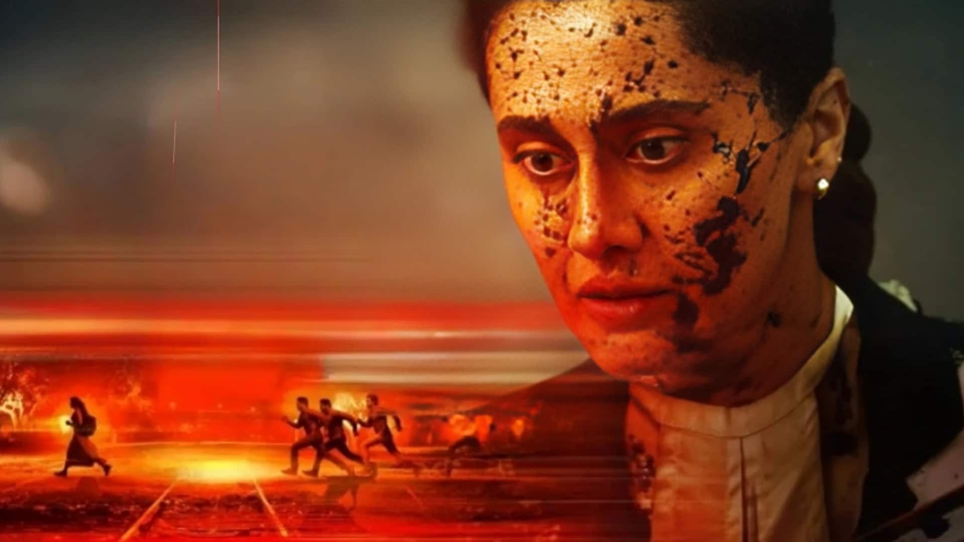 'अस्सी' से सामने आई तापसी पन्नू की खौफनाक झलक, मौत के डर से भागती दिखीं अभिनेत्री