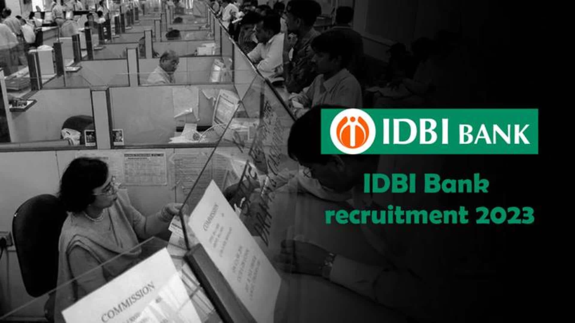 IDBI बैंक ने 2,100 पदों पर निकाली भर्ती, स्नातक पास युवा तुरंत करें आवेदन