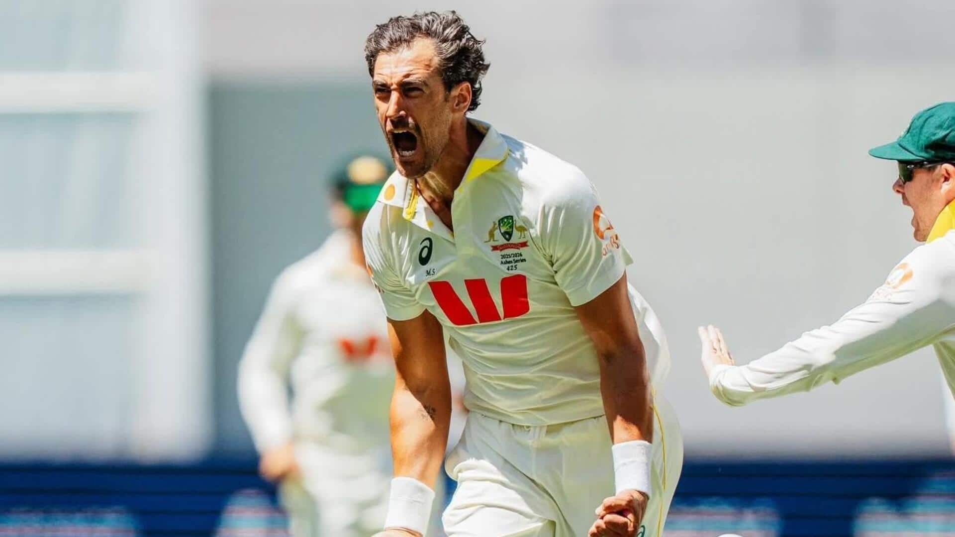 एशेज 2025-26: मिचेल स्टार्क ने विश्व टेस्ट चैंपियनशिप में पूरे किए 200 विकेट, ये रिकॉर्ड्स बनाए  