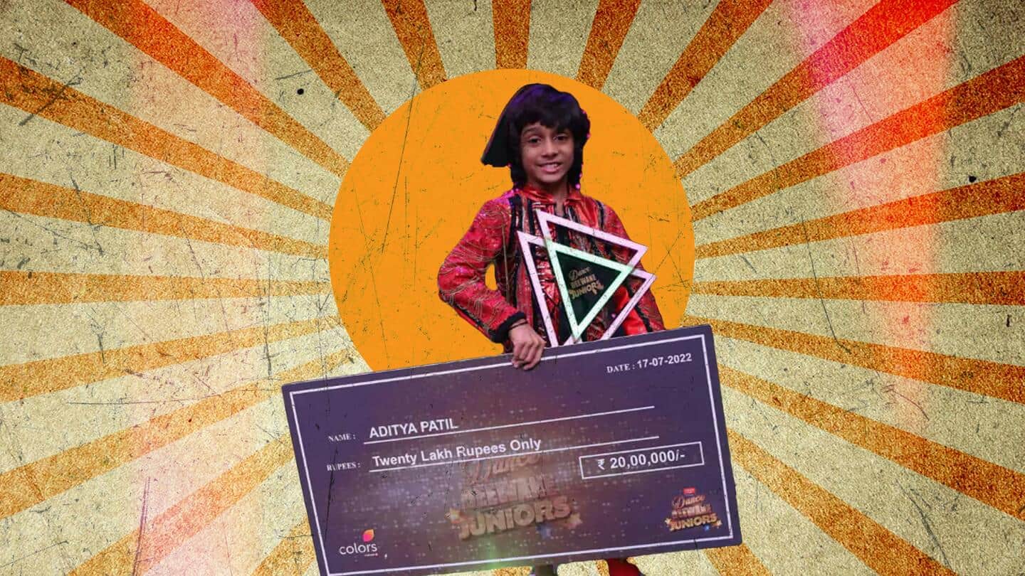'डांस दीवाने जूनियर्स' के विजेता बने आदित्य पाटिल, ट्रॉफी के साथ मिले 20 लाख रुपये