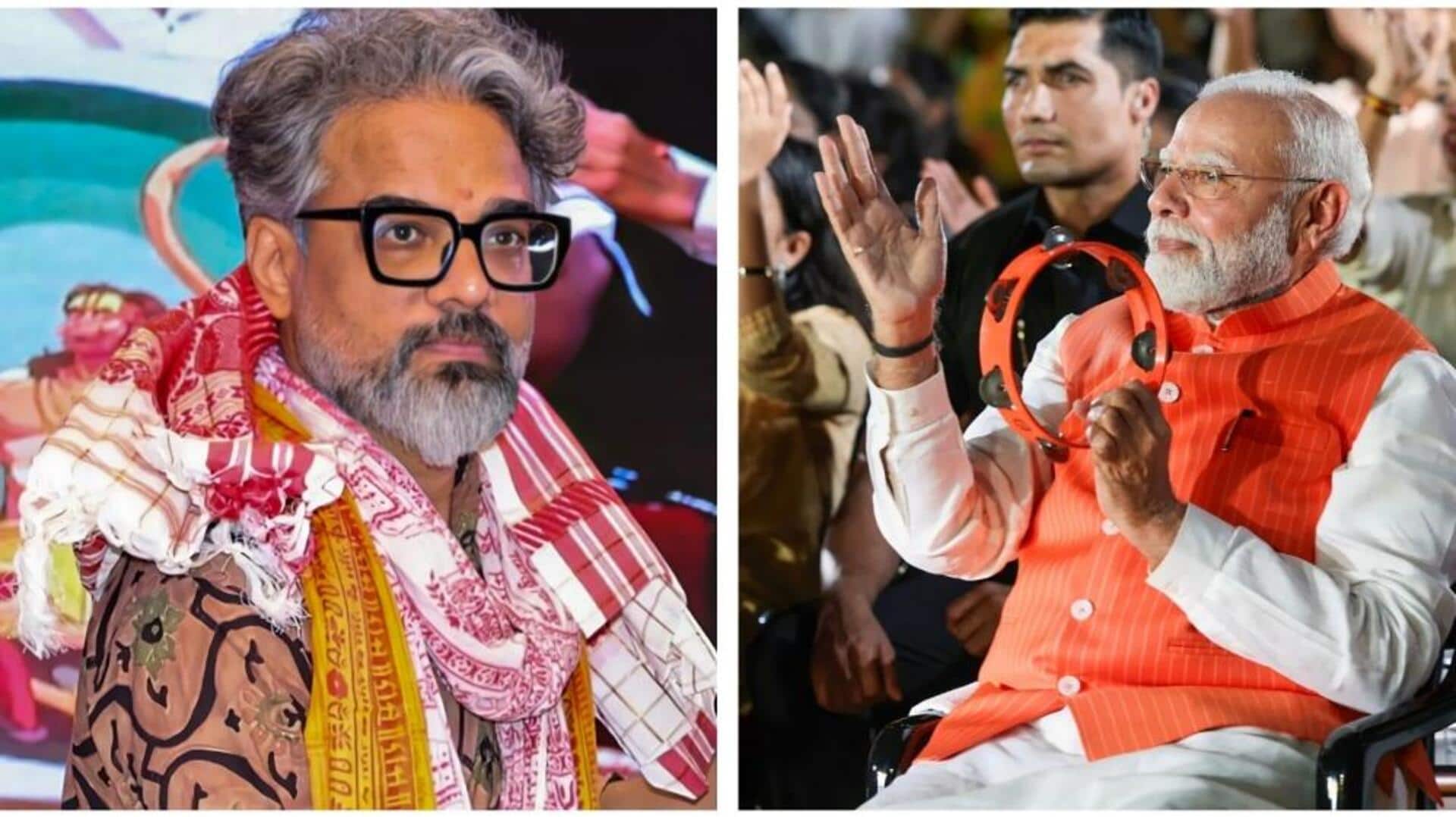 'हनुमान अंश' के निर्देशक के भजन पर झूम उठे प्रधानमंत्री नरेंद्र मोदी, खंजड़ी बजाकर जमाया रंग