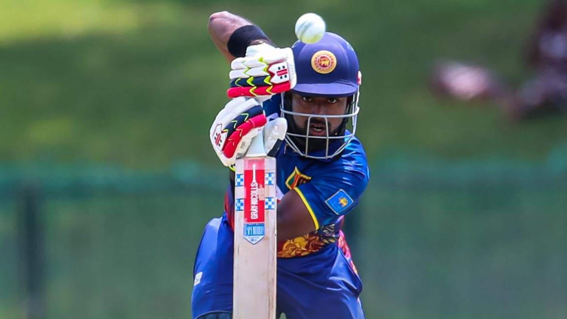 श्रीलंका बनाम अफगानिस्तान: चरिथ असलंका वनडे करियर के दूसरे शतक से चूके, जानिए उनके आंकड़े 