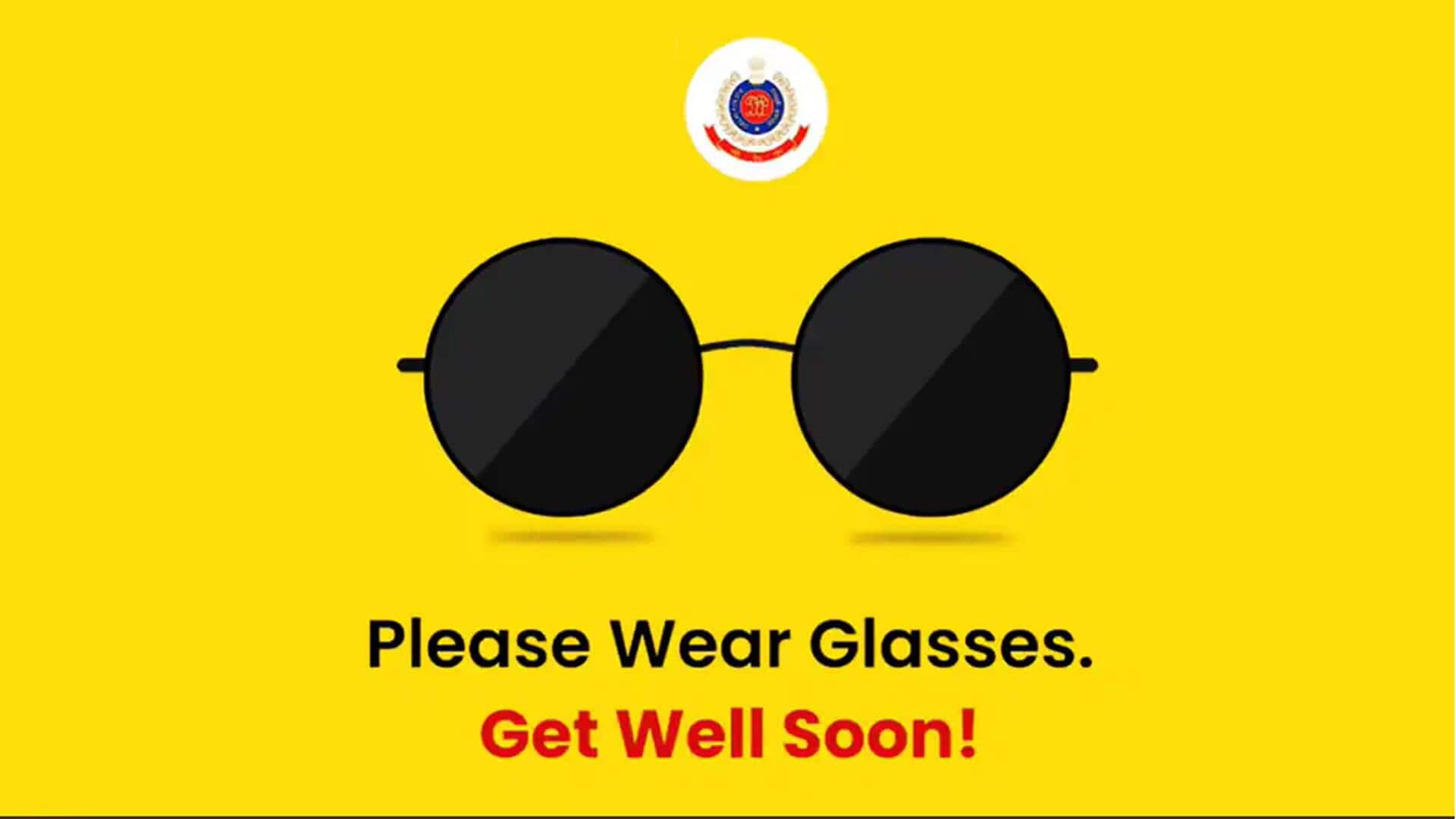 दिल्ली पुलिस ने 'काला चश्मा' गाने के जरिए दी आई फ्लू पर सलाह, देखिए वीडियो