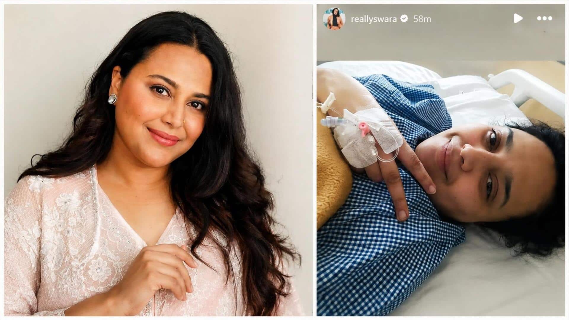 स्वरा भास्कर की अचानक बिगड़ी तबीयत, डेंगू की चपेट में आने के बाद अस्पताल में भर्ती