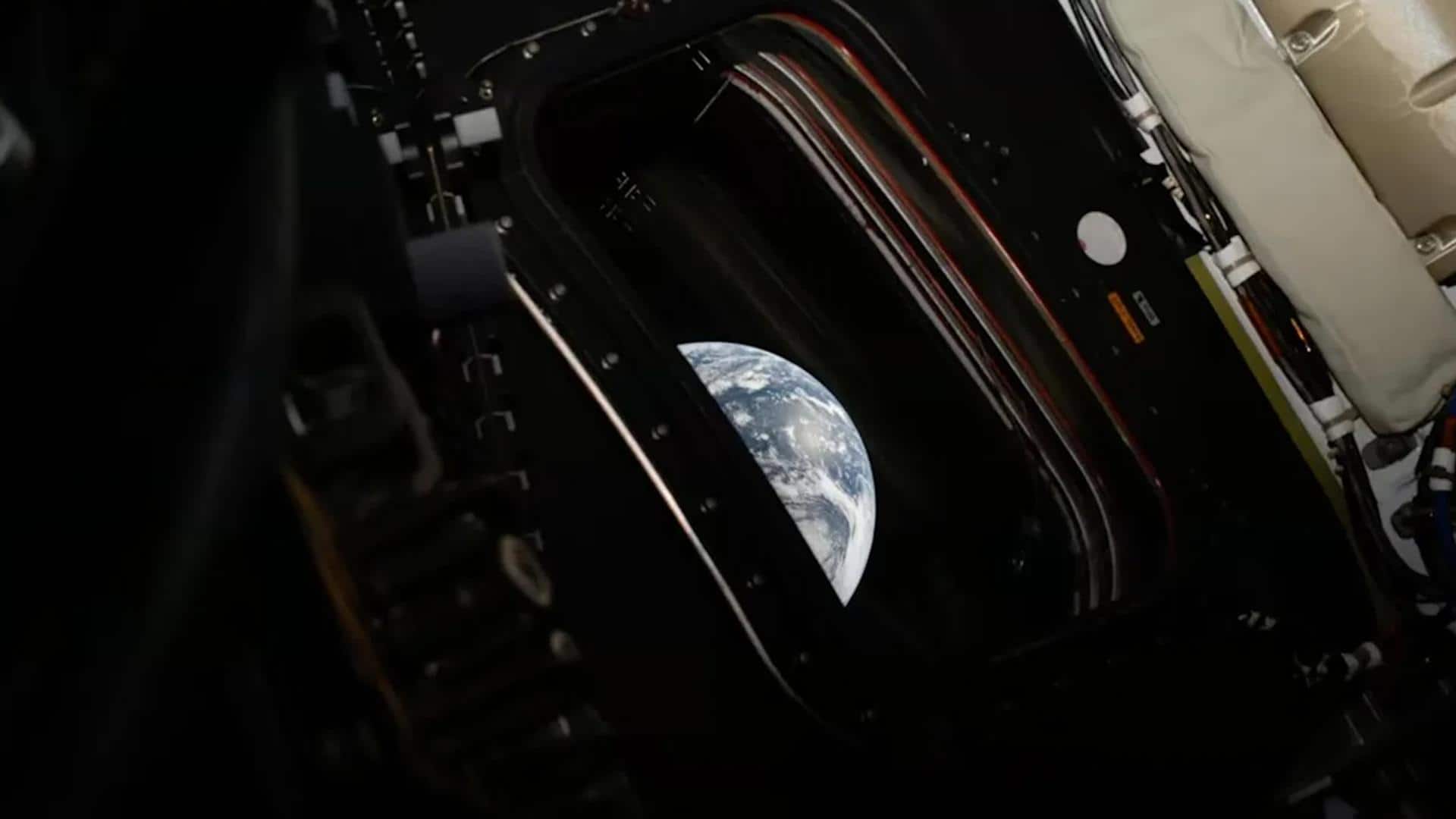 नासा ने आर्टेमिस II मिशन से अंतरिक्ष में ली गई धरती की पहली तस्वीर की शेयर