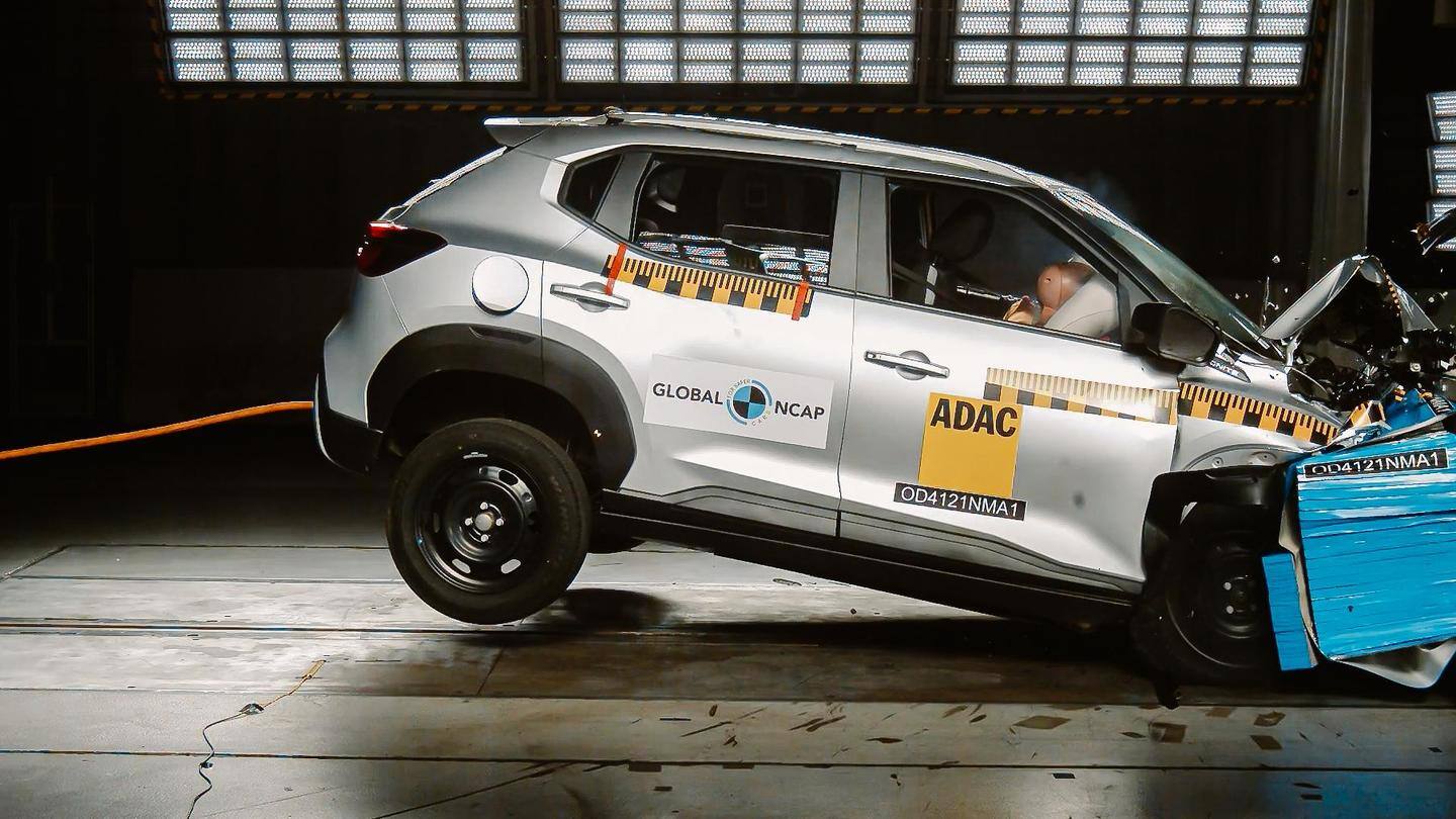 रेनो किगर और निसान मैग्नाइट को ग्लोबल NCAP टेस्ट में मिली 4-स्टार रेटिंग