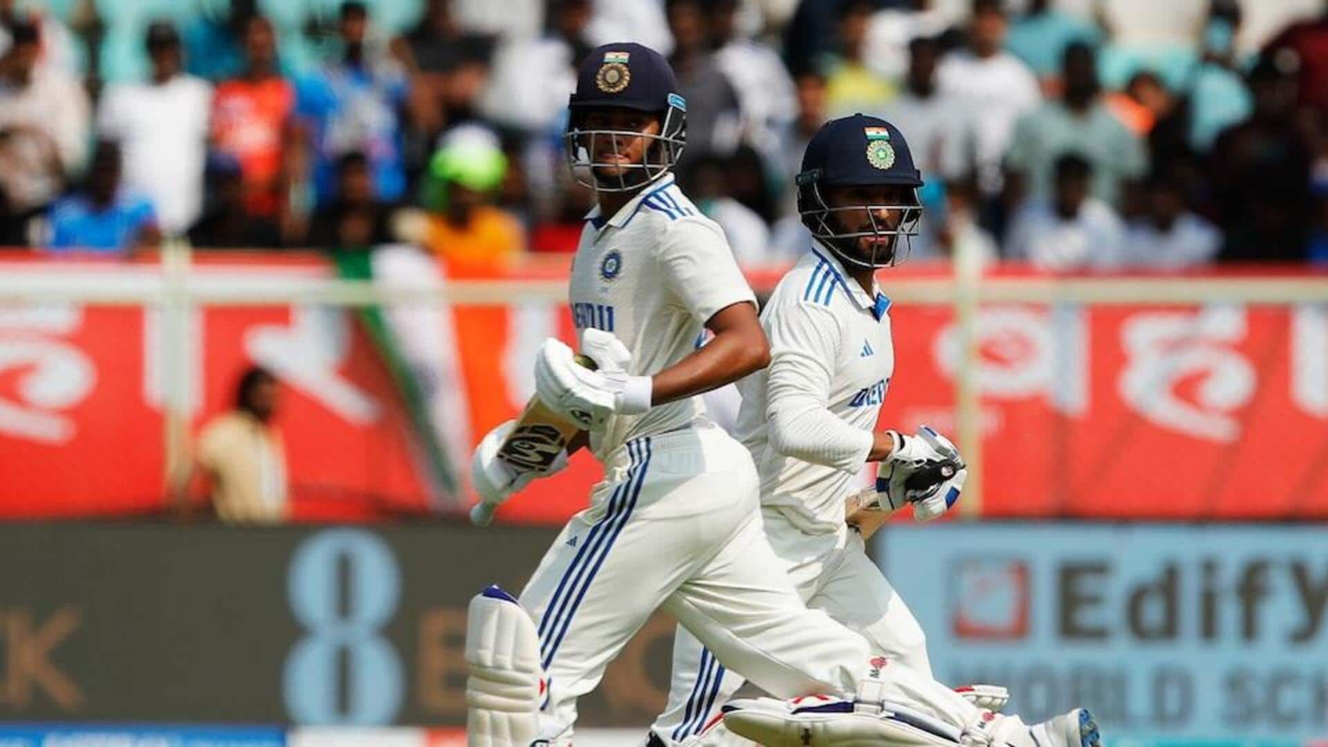भारत बनाम इंगलैंड: भारतीय टीम ने पहली पारी में बनाए 396 रन, जायसवाल का दोहरा शतक