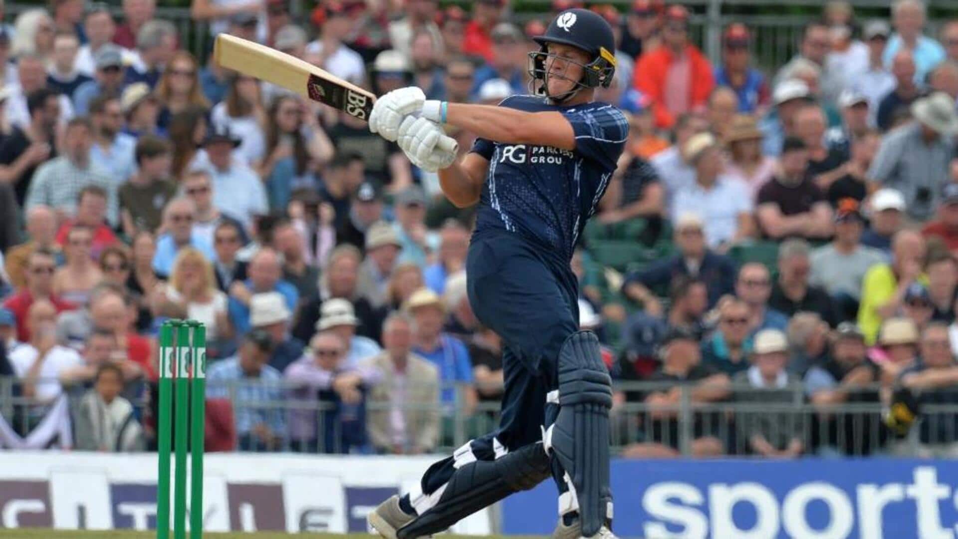 जॉर्ज मुन्से के 2,000 टी-20 अंतरराष्ट्रीय रन पूरे, ऐसा करने वाले स्कॉटलैंड के दूसरे बल्लेबाज