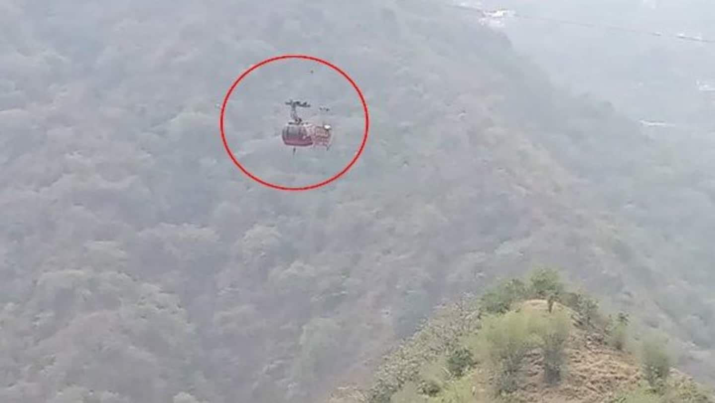 हिमाचल प्रदेश: परवाणू में तकनीकी खराबी के कारण हवा में लटकी केबल कार, 8 यात्री फंसे