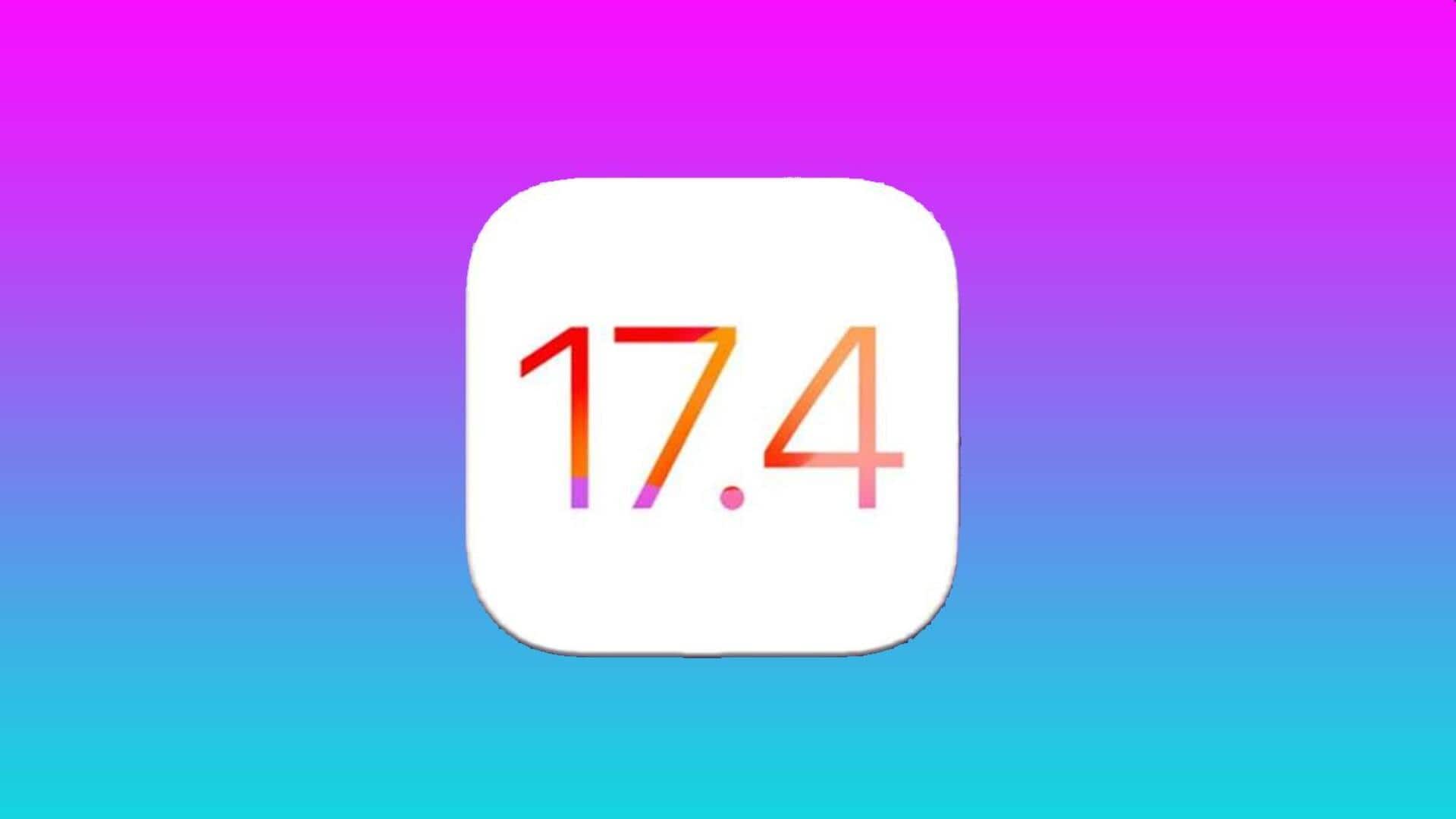 ऐपल ने जारी किया iOS 17.4 बीटा 4 अपडेट, यहां जानें फीचर्स 
