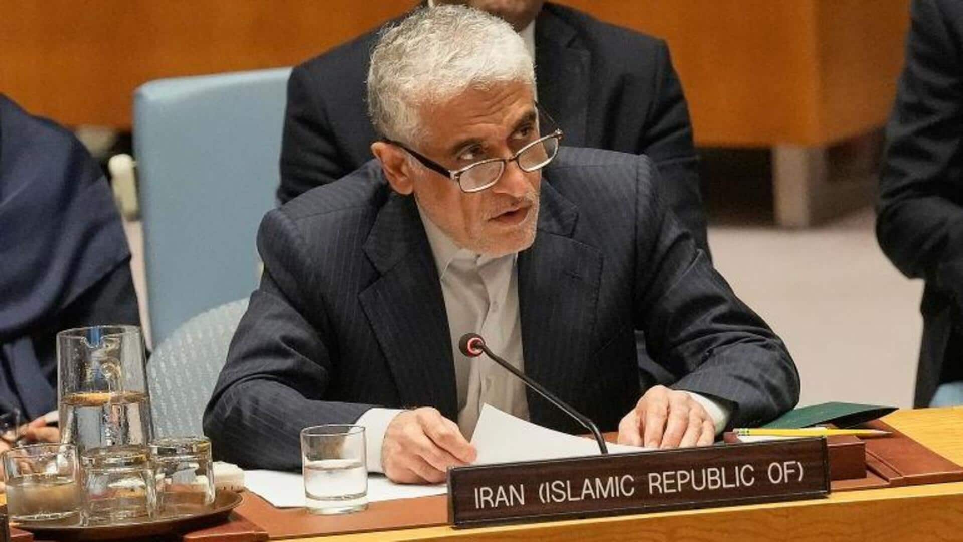 ईरानी राजदूत ने UNSC अध्यक्ष से किया राष्ट्रपति ट्रंप की धमकियों की निंदा करने का आग्रह