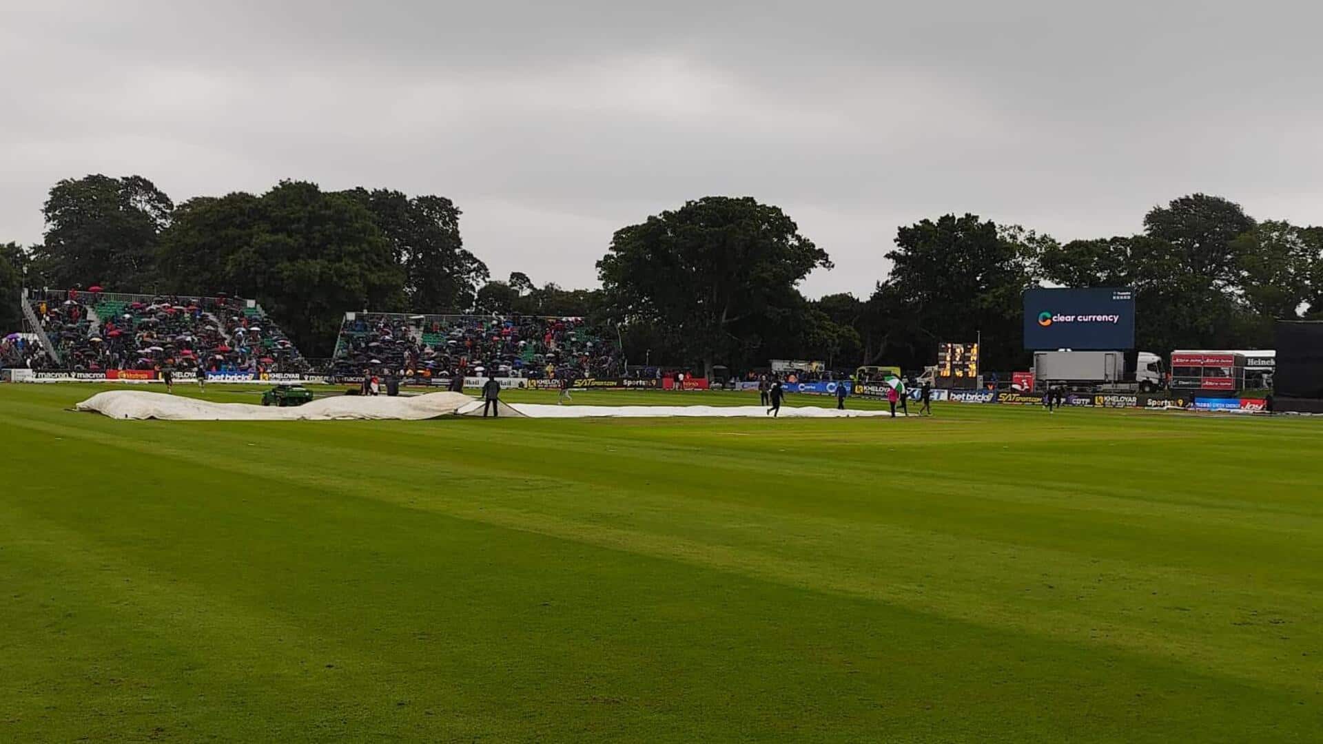 आयरलैंड बनाम भारत: बारिश के चलते रुका मुकाबला, भारतीय टीम जीत से 93 रन दूर