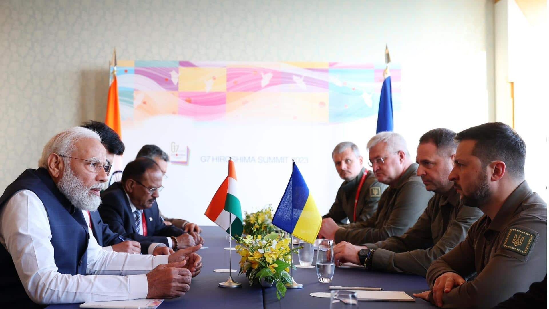 प्रधानमंत्री मोदी ने की यूक्रेन के राष्ट्रपति जेलेंस्की से मुलाकात