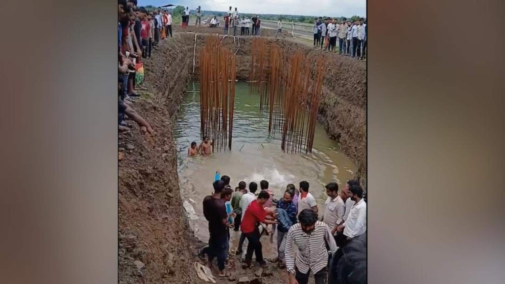 महाराष्ट्र: यवतमाल में रेलवे पुल के लिए खोदा गया गड्ढा बारिश से भरा, 4 बच्चे डूबे
