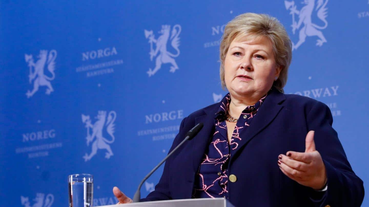 नॉर्वे: सोशल डिस्टेंसिंग का नियम तोड़ने पर प्रधानमंत्री पर लगा 1.75 लाख रुपये का जुर्माना