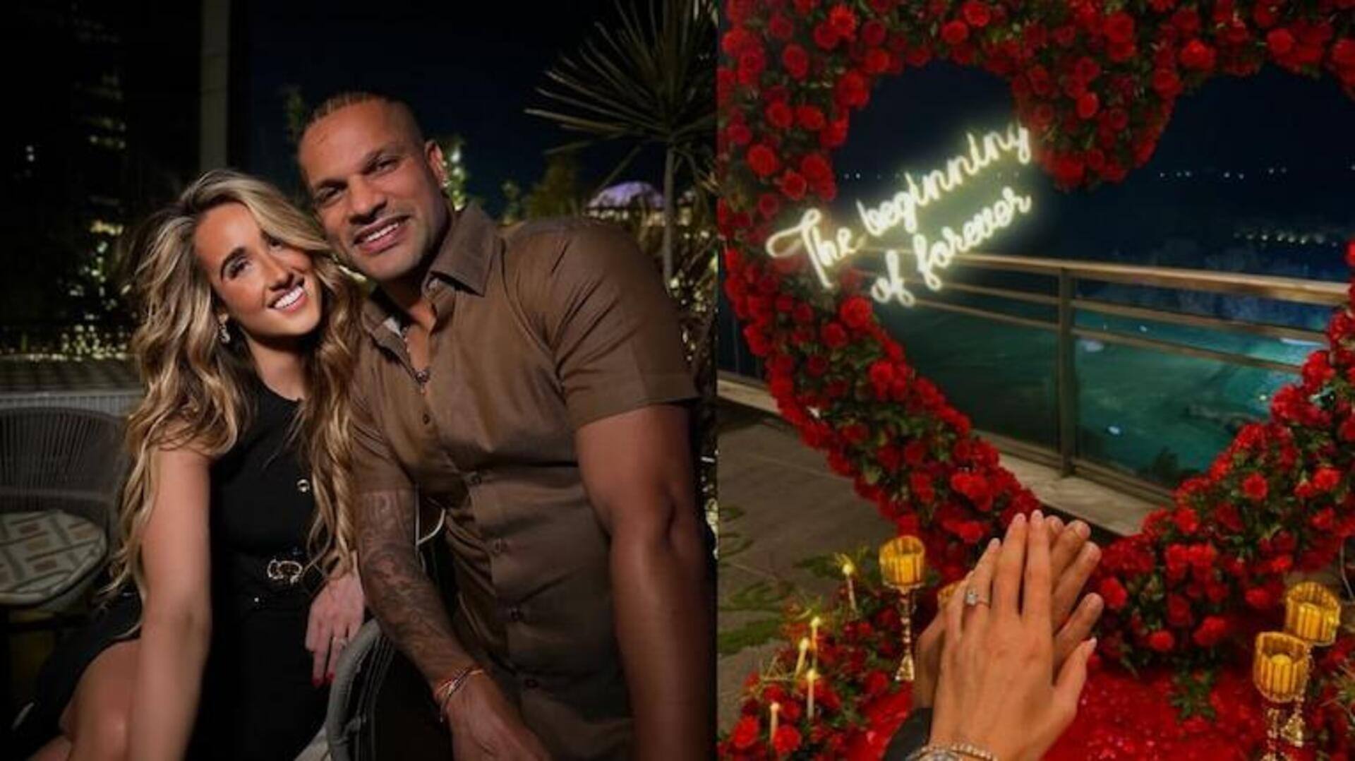 शिखर धवन ने अपनी गर्लफ्रेंड सोफी शाइन से की सगाई, सोशल मीडिया पर की घोषणा