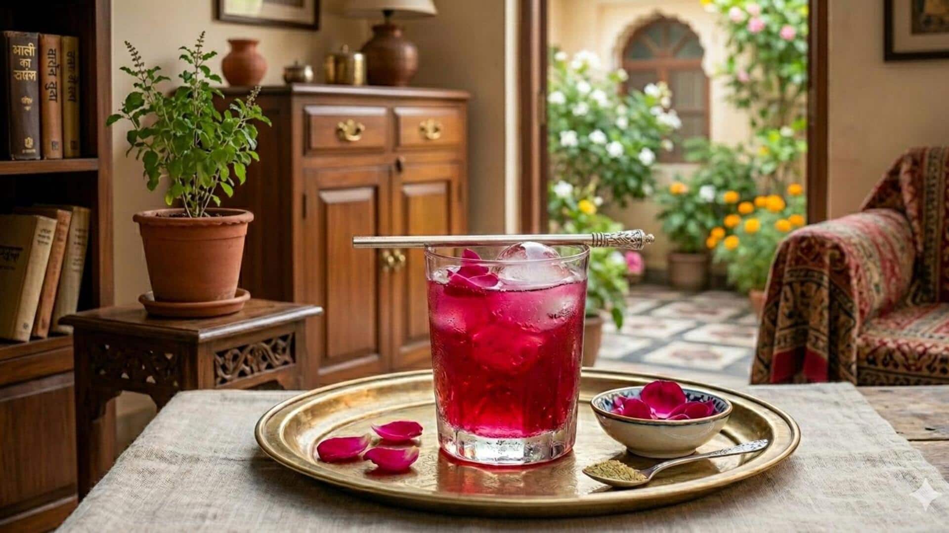 गर्मियों के दौरान बनाकर पिएं गुलाब का शरबत, जानिए रेसिपी