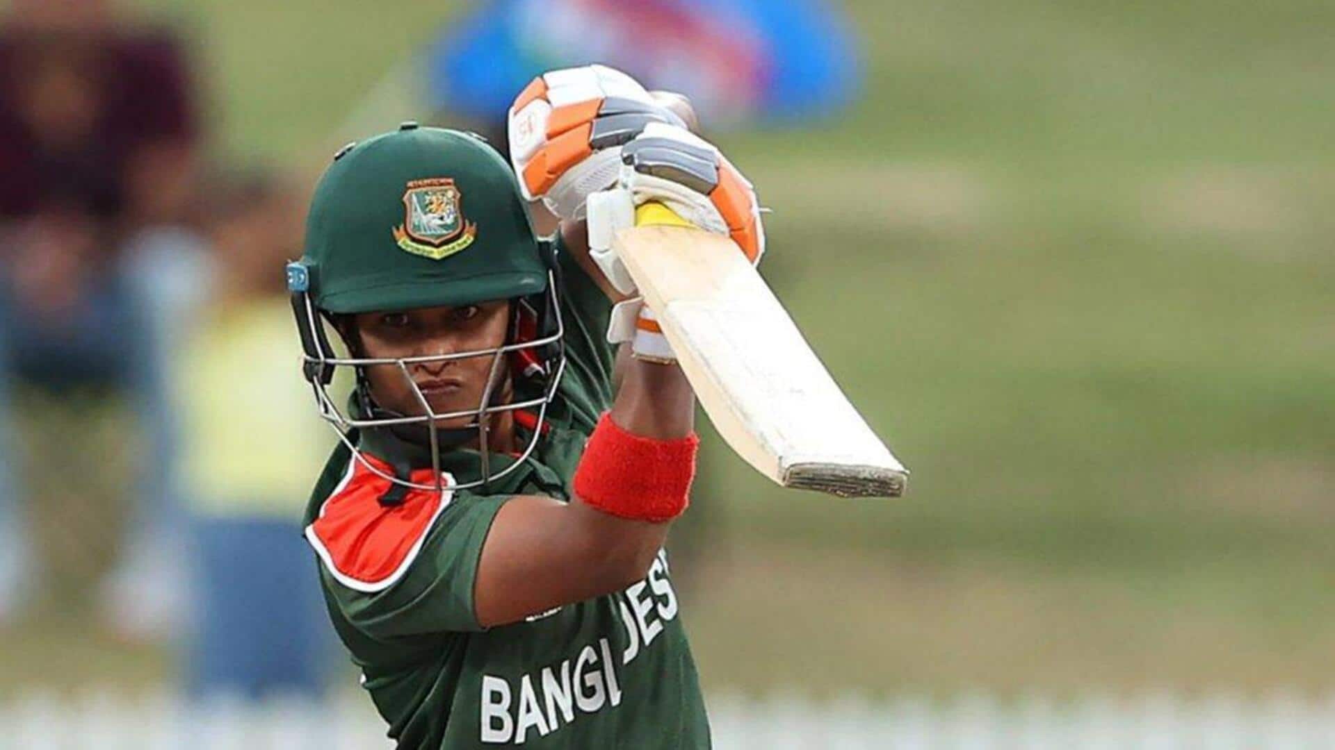 तीसरा वनडे: फरगाना हक बांग्लादेश की ओर से वनडे शतक जमाने वाली पहली महिला खिलाड़ी बनीं 