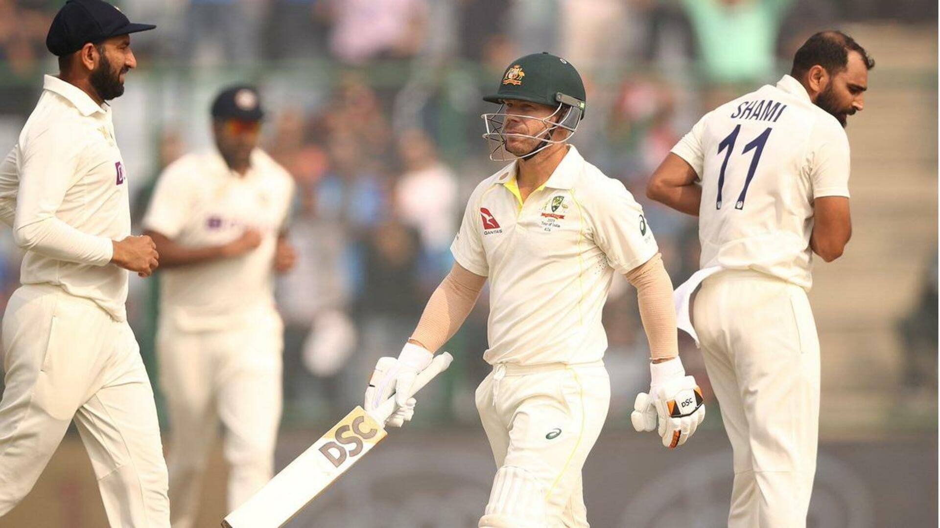 भारत बनाम ऑस्ट्रेलिया: डेविड वॉर्नर दिल्ली टेस्ट से बाहर, मैट रेनशॉ बने कन्कशन सब्सीच्यूट 