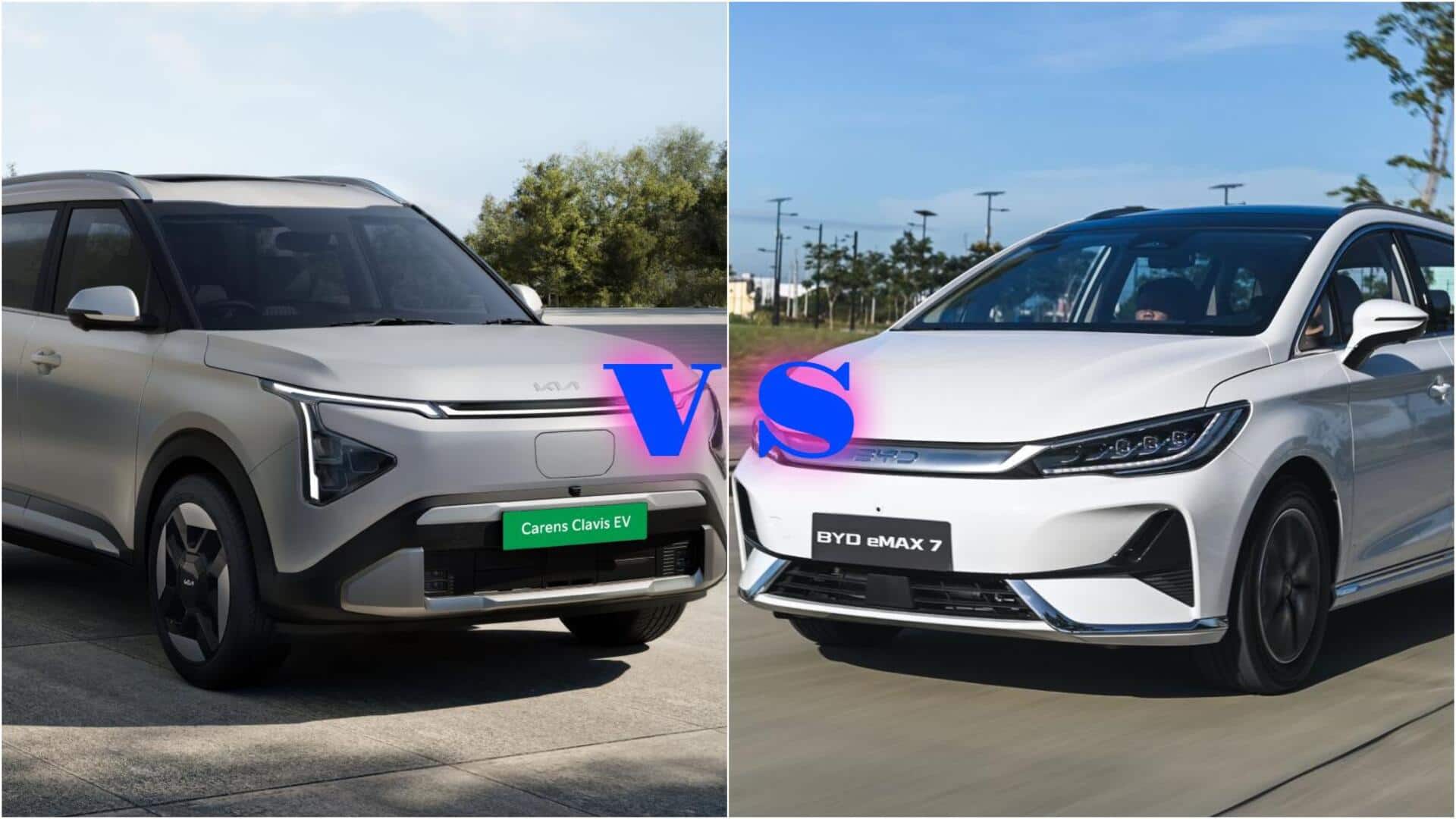 BYD ईमैक्स 7 से कितनी दमदार है किआ कैरेंस क्लाविस EV? तुलना से समझिए BYD ईमैक्स 7 से कितनी दमदार है किआ कैरेंस क्लाविस EV? तुलना से समझिए