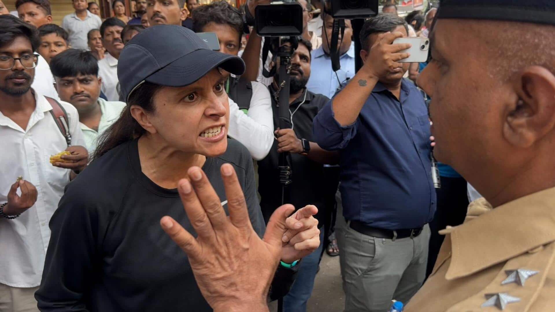 मुंबई में कैबिनेट मंत्री ने निकाली रैली; ट्रैफिक में फंसी महिला ने फटकारा, कहा- गेट आउट