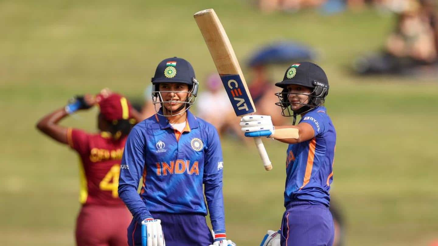 त्रिकोणीय सीरीज: भारतीय महिला क्रिकेट टीम ने वेस्टइंडीज को हराया, मंधाना और हरमनप्रीत ने लगाए अर्धशतक
