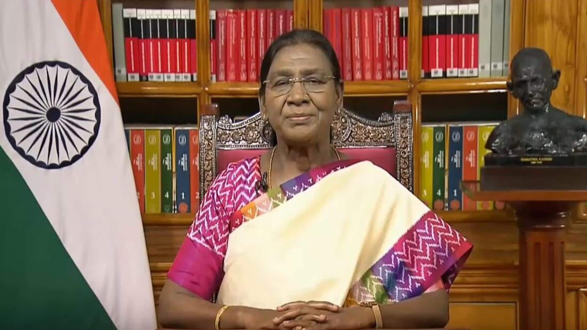स्वतंत्रता दिवस की पूर्व संध्या पर राष्ट्रपति मुर्मू बोलीं- सिंधु जल संधि का निलंबन निर्णायक कदम