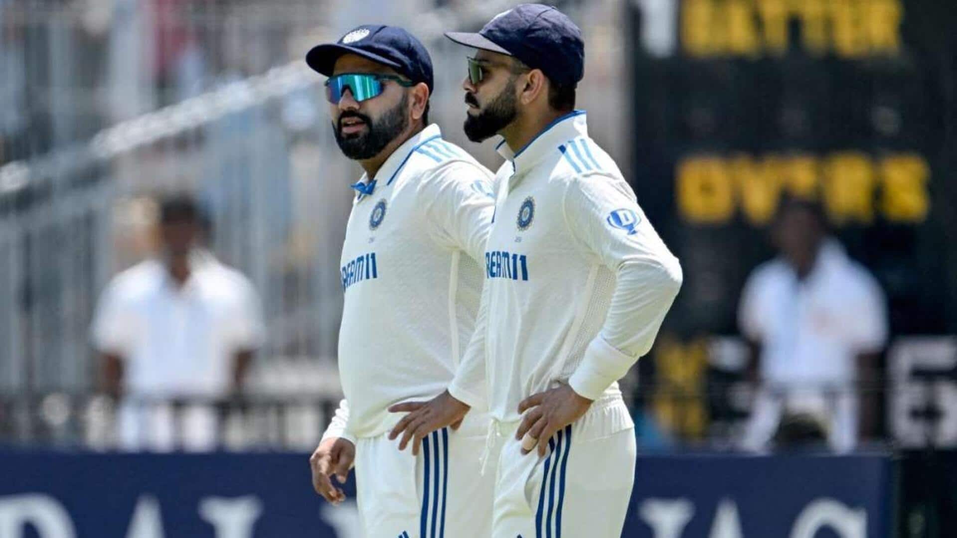 रोहित शर्मा और विराट कोहली की अनुपस्थिति भारत के टेस्ट प्रदर्शन को कैसे प्रभावित करेगी? रोहित शर्मा और विराट कोहली की अनुपस्थिति भारत के टेस्ट प्रदर्शन को कैसे प्रभावित करेगी?