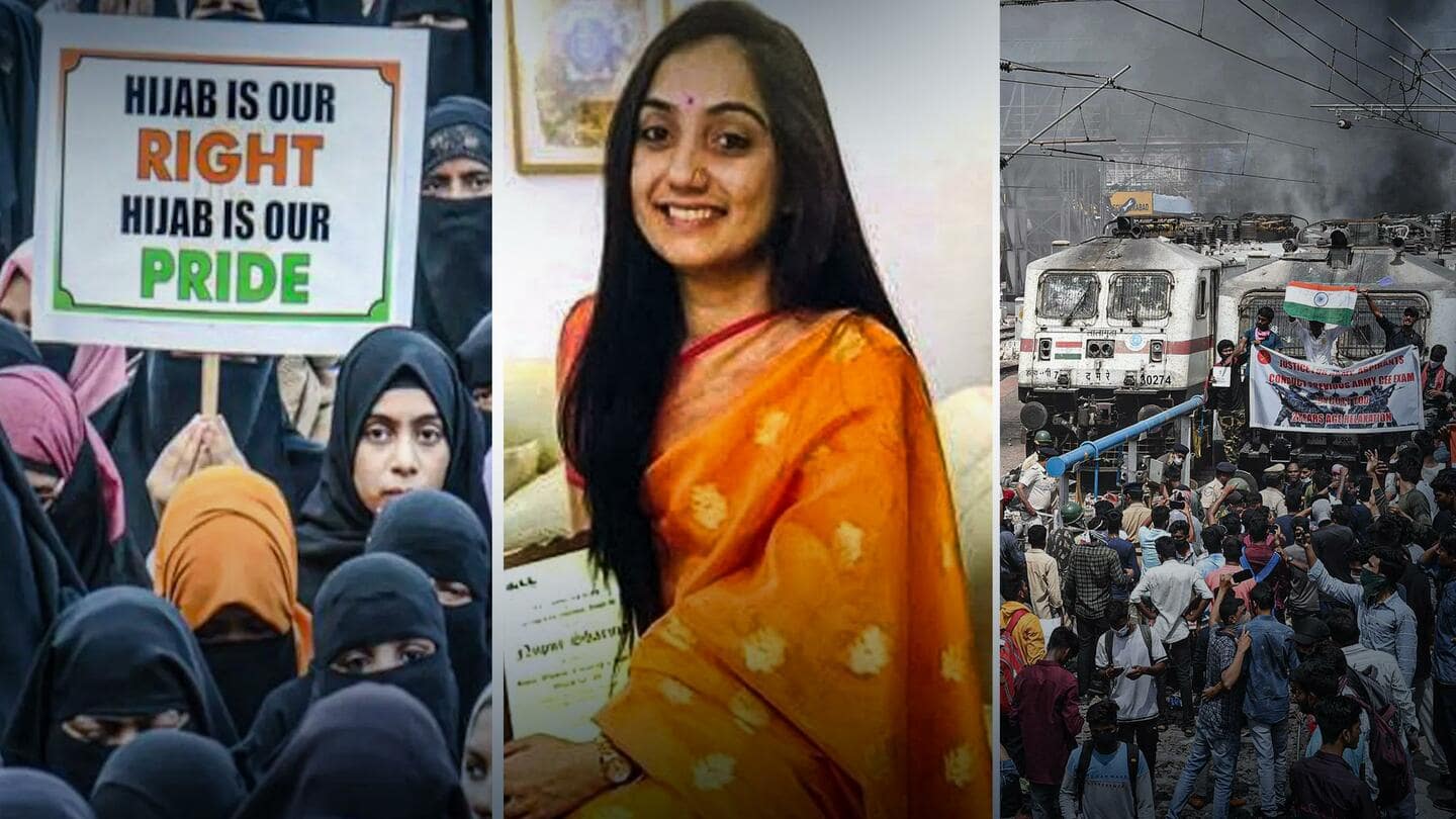 अलविदा 2022: हिजाब से लेकर नुपुर शर्मा तक, साल के 5 सबसे बड़े विवाद