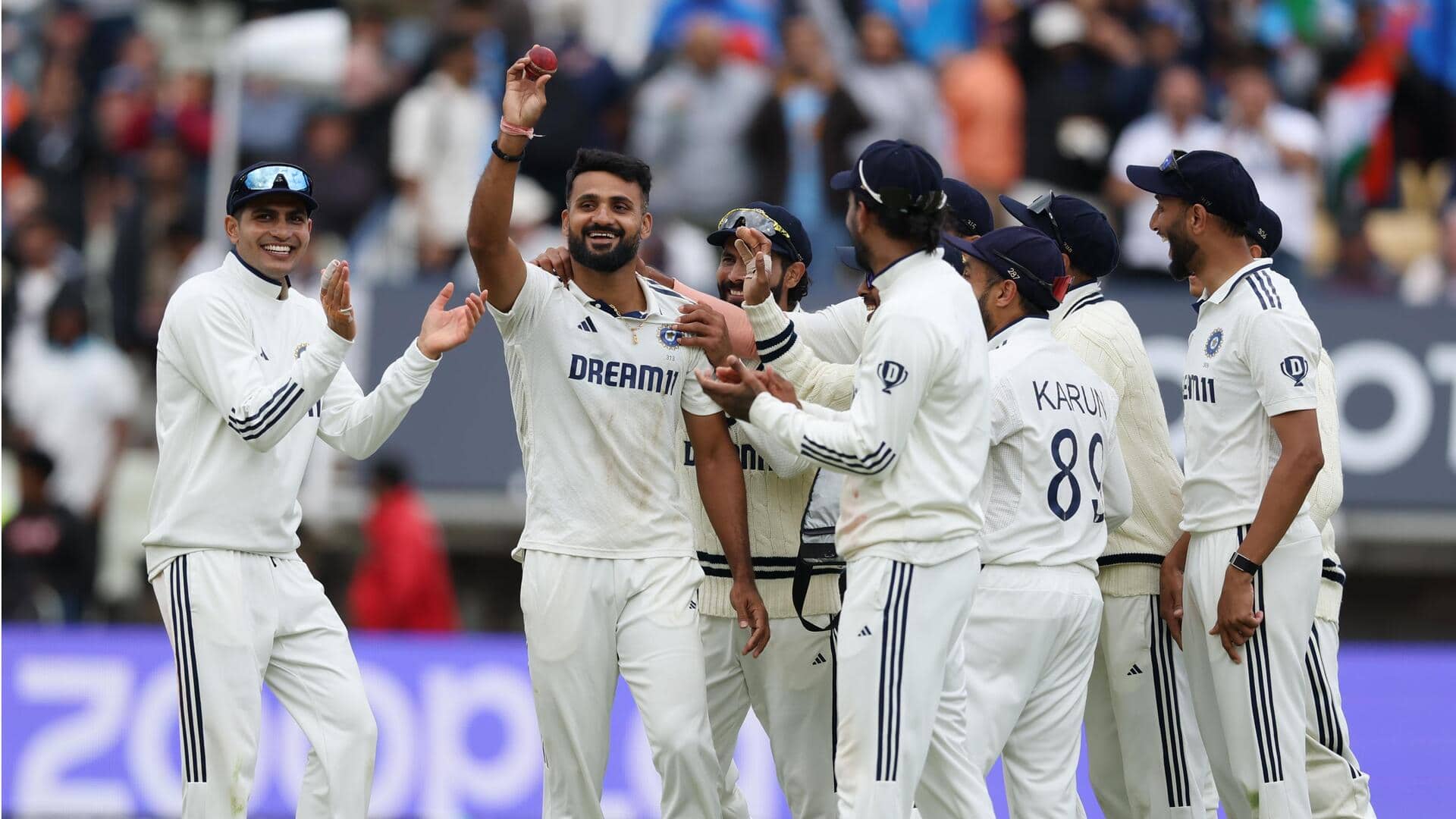 आकाश दीप ने पहली बार टेस्ट क्रिकेट में लिया 5 विकेट हॉल, जानिए उनके आंकड़े आकाश दीप ने पहली बार टेस्ट क्रिकेट में लिया 5 विकेट हॉल, जानिए उनके आंकड़े