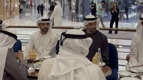 ईरान के हमलों के बीच UAE के राष्ट्रपति और क्राउन प्रिंस दुबई मॉल पहुंचे, देखें वीडियो