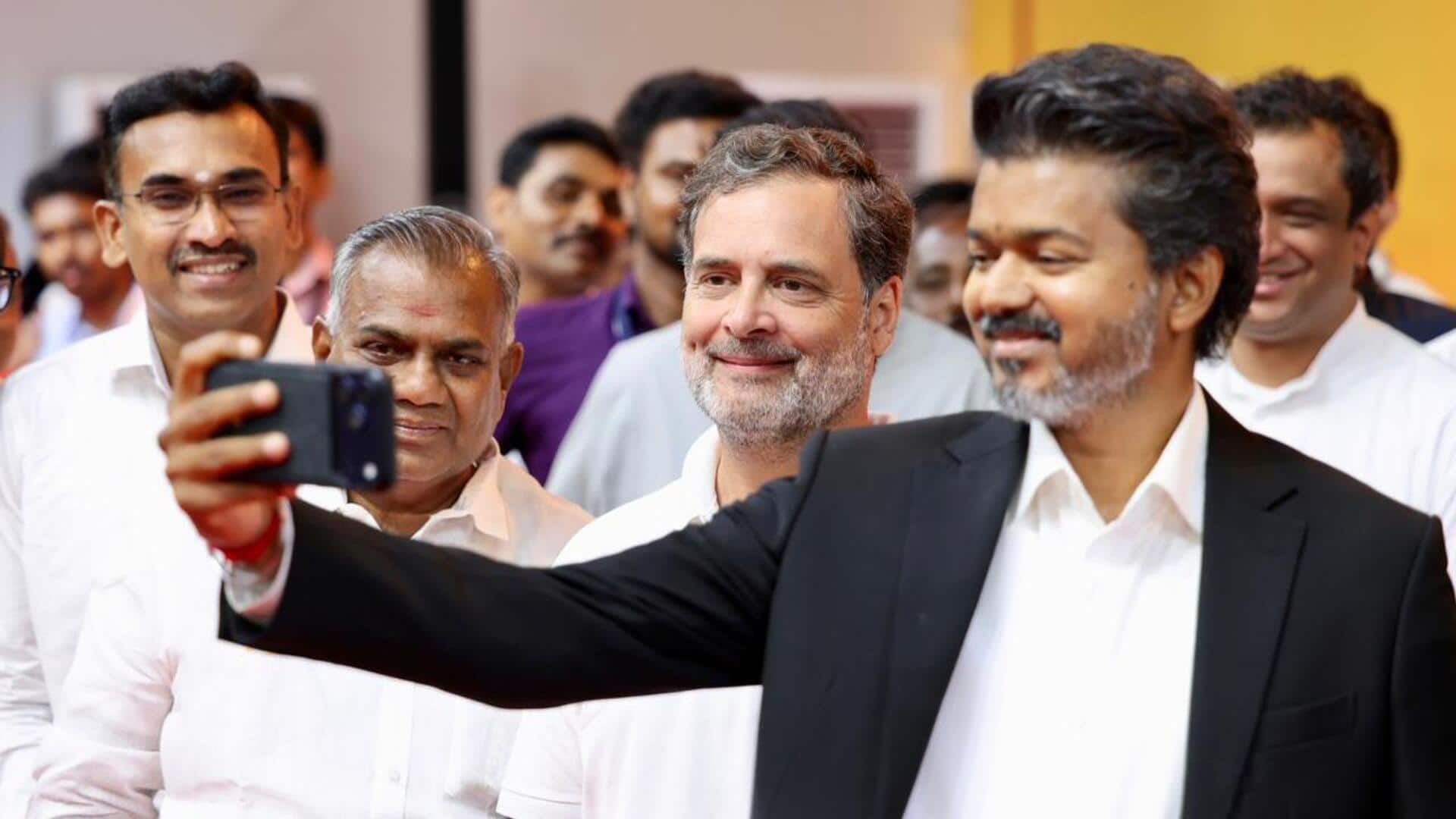 तमिलनाडु के मुख्यमंत्री विजय ने राहुल गांधी को प्रधानमंत्री पद का चेहरा माना, कांग्रेस का दावा 
