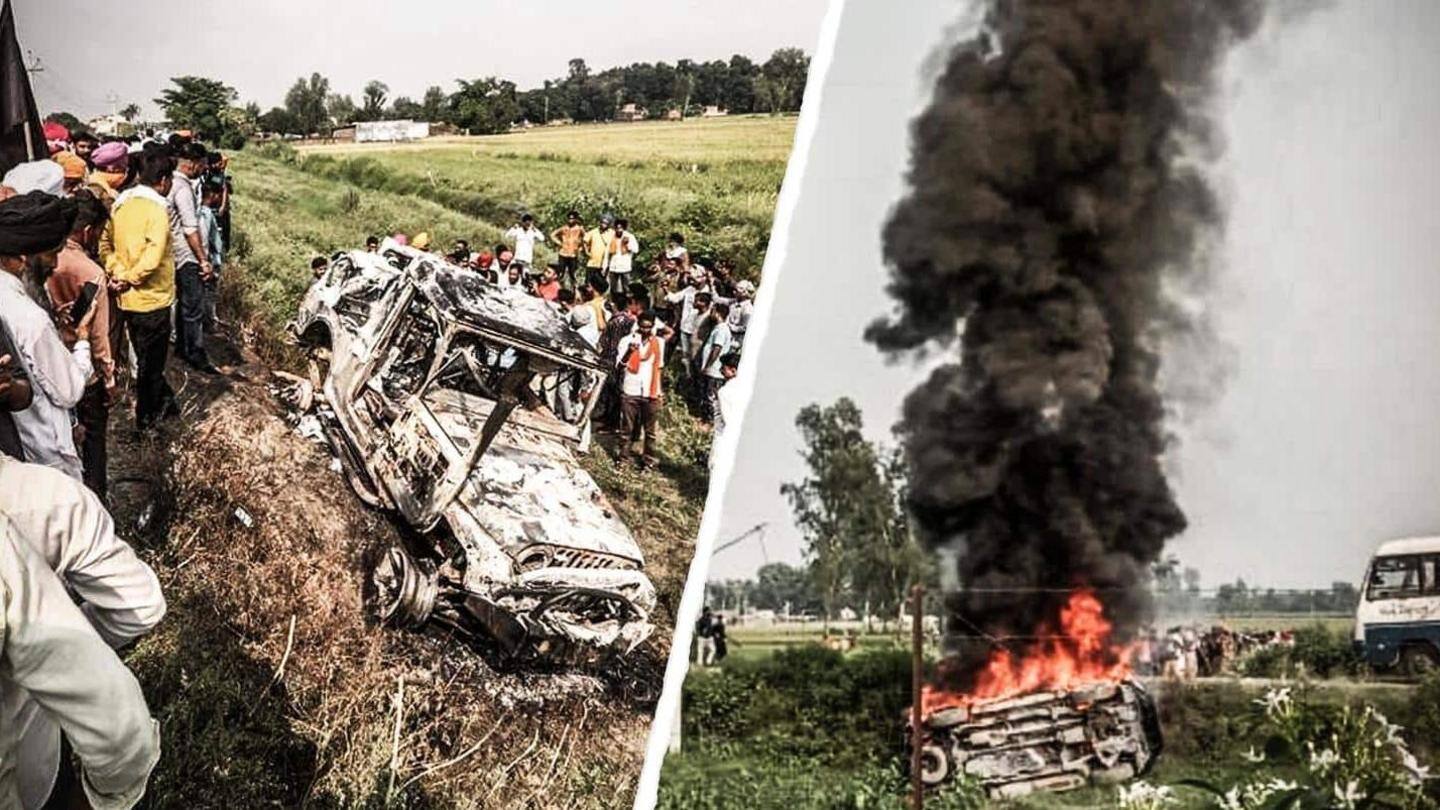 लखीमपुर खीरी में केंद्रीय राज्य मंत्री के दौरे के समय हुई थी हिंसा लखीमपुर खीरी में केंद्रीय राज्य मंत्री के दौरे के समय हुई थी हिंसा