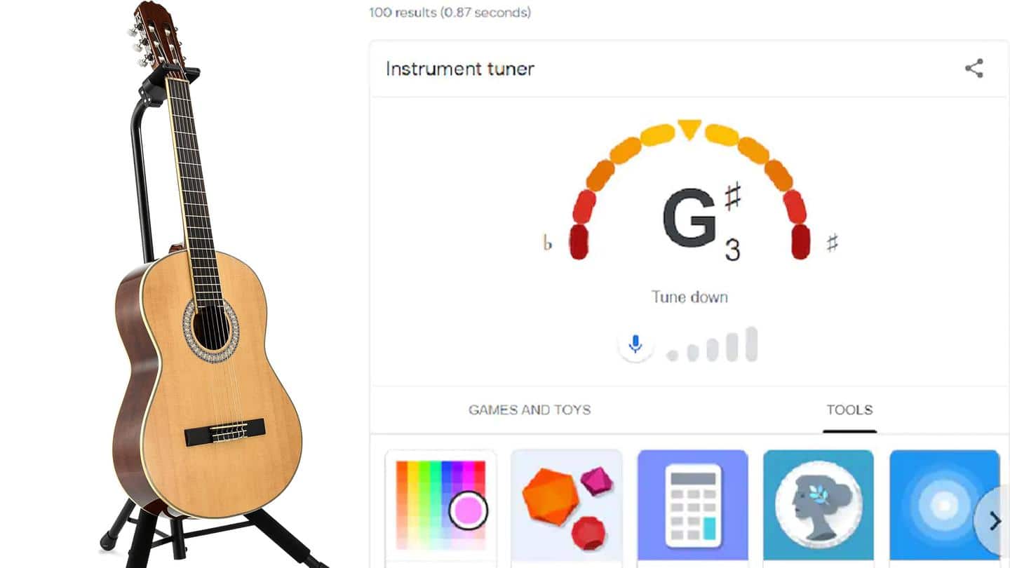 गूगल सर्च को मिला नया फीचर, गिटार ट्यून करने में मदद ले सकेंगे आप