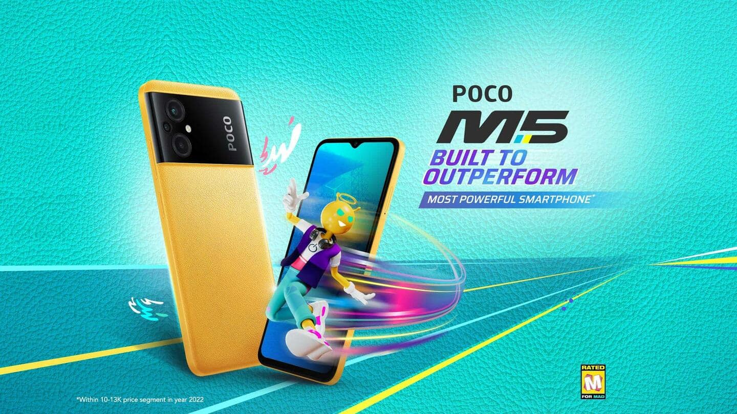5000mAh की दमदार बैटरी के साथ लॉन्च हुआ पोको M5 स्मार्टफोन, जानें कीमत और फीचर्स