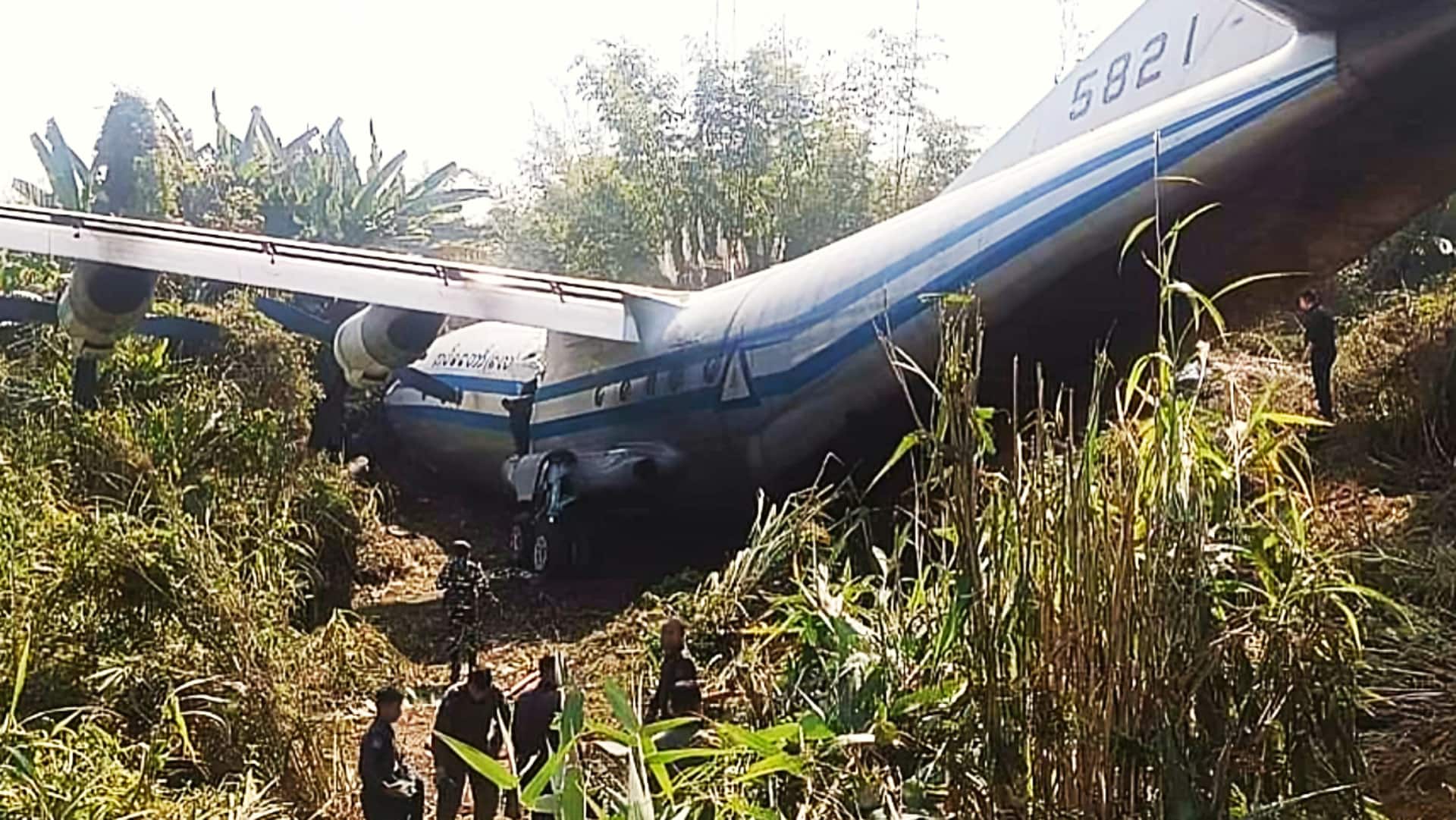 म्यांमार का सैन्य विमान मिजोरम के रनवे पर फिसला, 6 लोग घायल