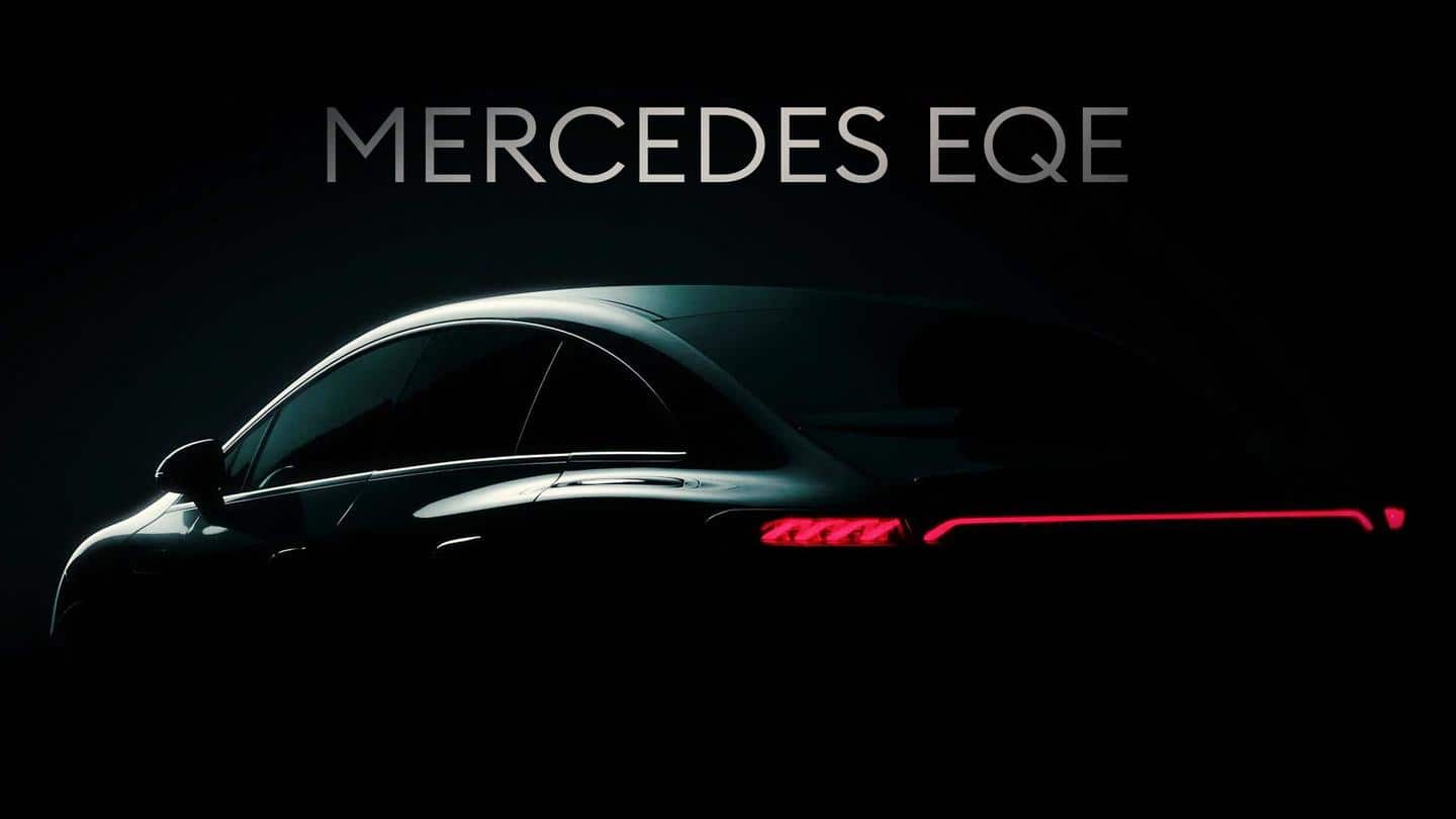 मर्सिडीज ने जारी की इलेक्ट्रिक कार EQE की टीजर इमेज, सामने आए ये फीचर्स