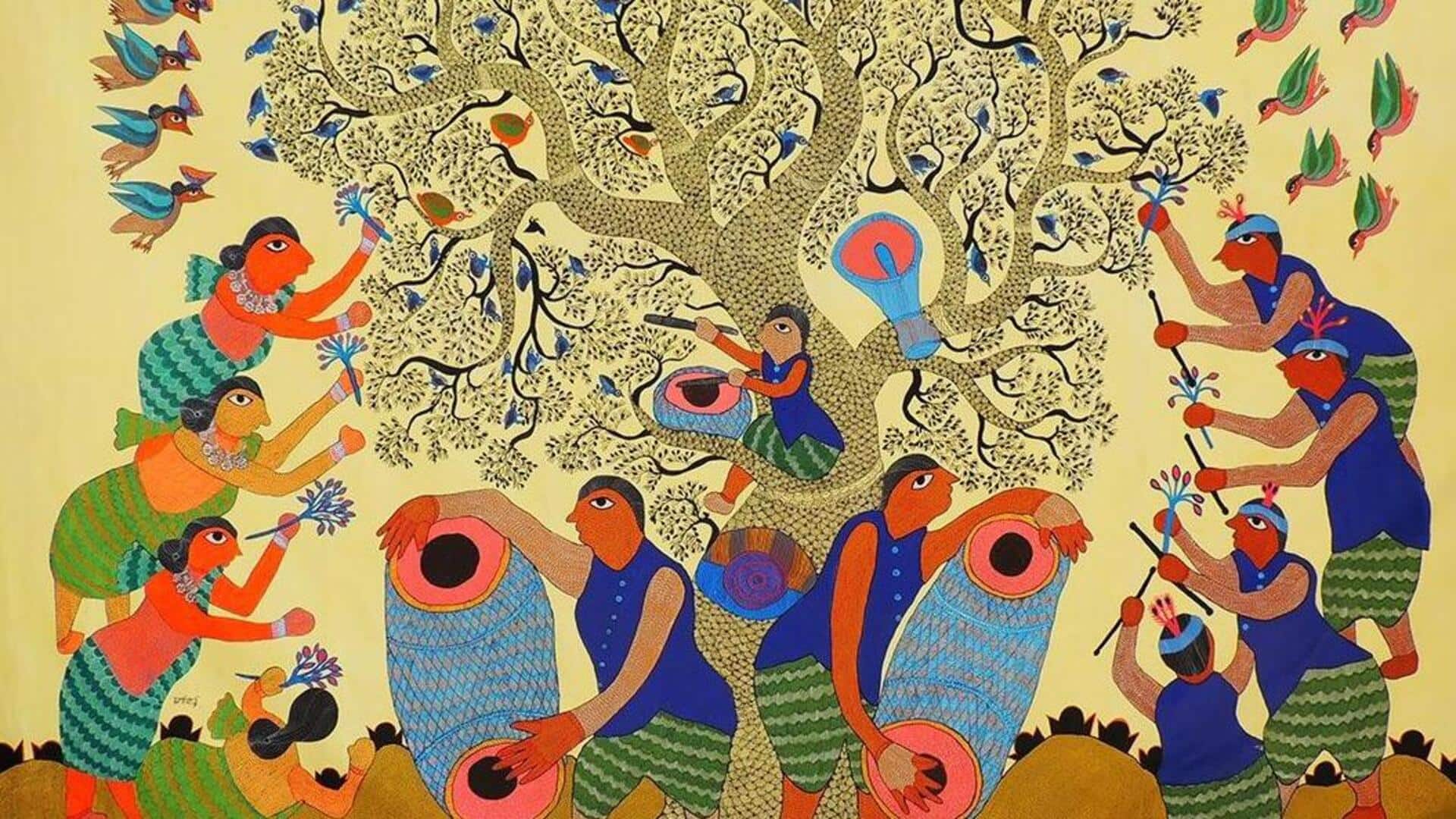 जानिए क्या है गोंड कला और इससे जुड़ी महत्वपूर्ण बातें जानिए क्या है गोंड कला और इससे जुड़ी महत्वपूर्ण बातें