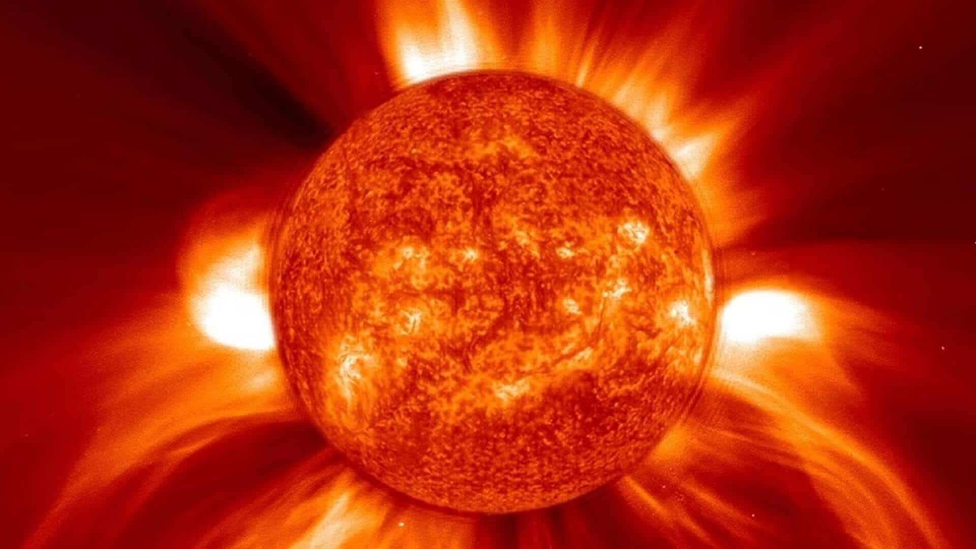 तेज सौर हवाओं के कारण खुली पृथ्वी के चुंबकीय क्षेत्र की दरार, उत्पन्न हुआ सौर तूफान