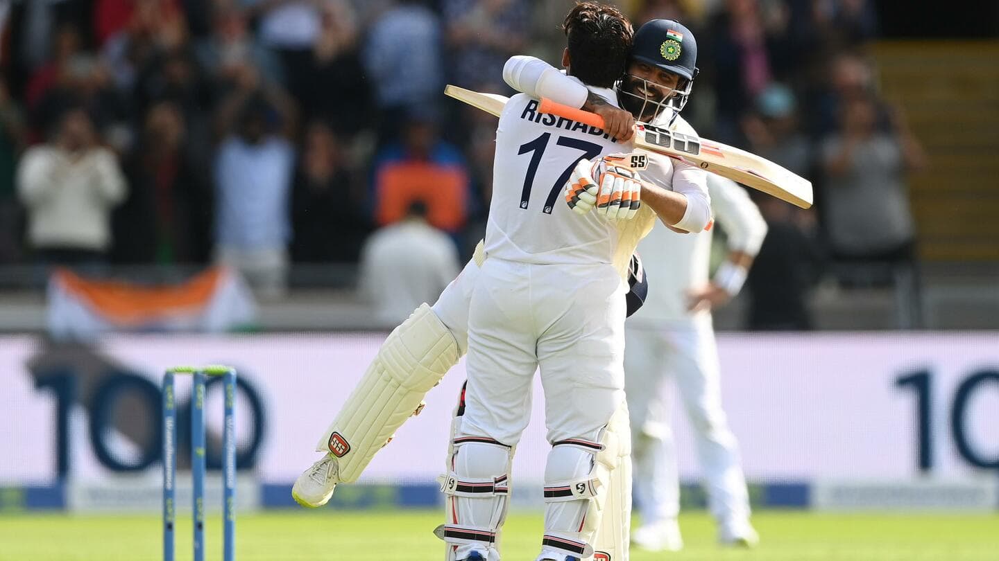 एजबेस्टन टेस्ट: पंत और जडेजा की बदौलत मजबूत स्थिति में भारत, ऐसा रहा पहला दिन