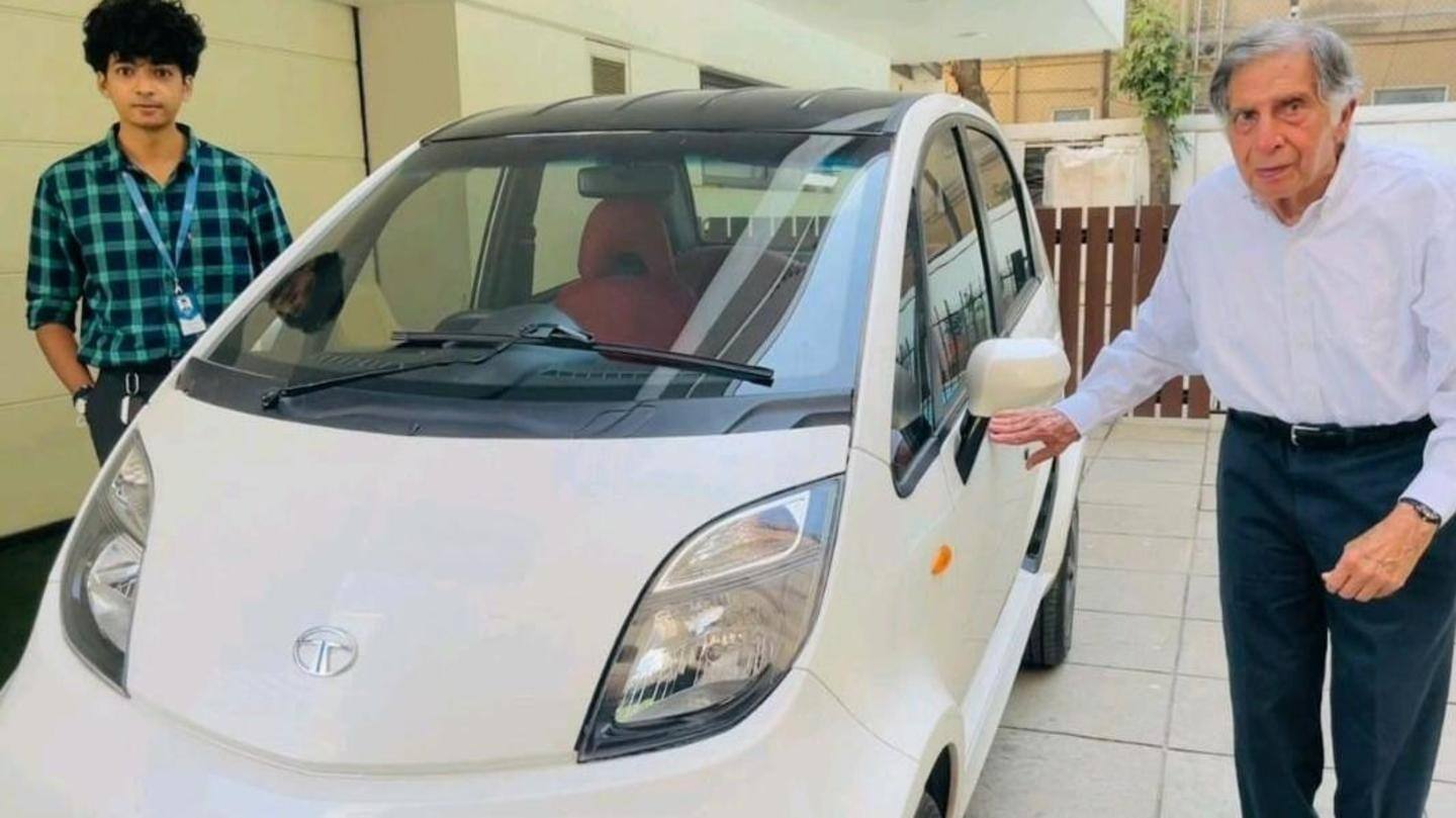 इलेक्ट्रा EV ने रतन टाटा को उपहार में दी कस्टमाइज्ड नैनो इलेक्ट्रिक कार