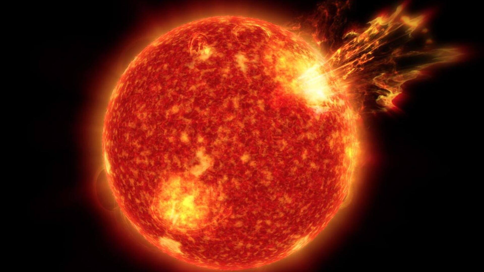 सूर्य पर दिखा बड़ा सनस्पॉट, अगले हफ्ते पृथ्वी पर आ सकता है सौर तूफान 