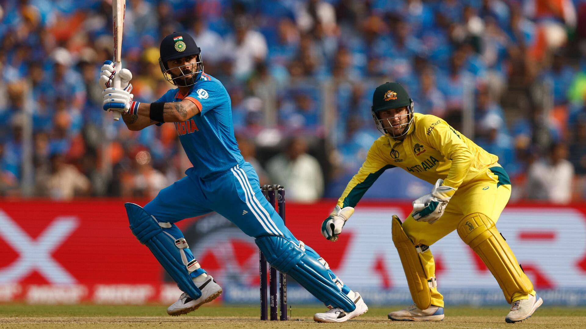 भारत बनाम ऑस्ट्रेलिया: विराट कोहली ने लगाया इस विश्व कप में छठा अर्धशतक, जानिए उनके आंकड़े 