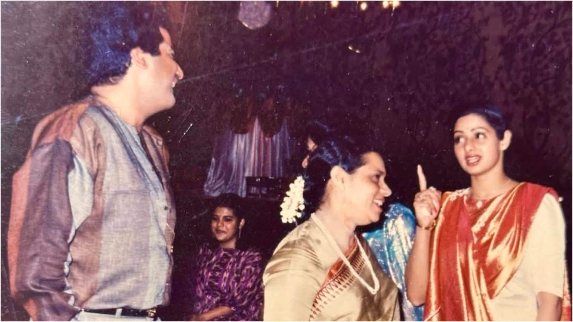 बोनी कपूर ने पत्नी श्रीदेवी को किया याद, 62वीं जयंती पर यूं लुटाया प्यार बोनी कपूर ने पत्नी श्रीदेवी को किया याद, 62वीं जयंती पर यूं लुटाया प्यार