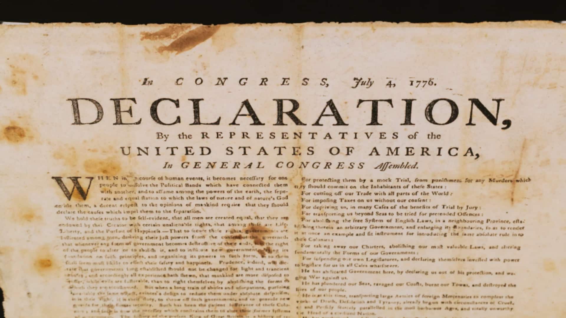 अमेरिका: स्वतंत्रता की घोषणा की पहली प्रतियों में से एक की हो रही नीलामी