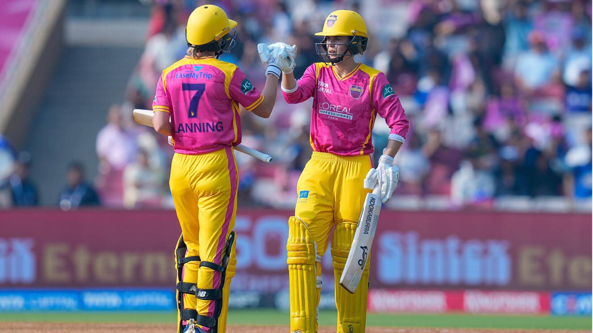 WPL 2026: फीबी लिचफील्ड और मेग लैनिंग ने मुंबई इंडियंस के खिलाफ जड़े अर्धशक, जानिए आंकड़े 