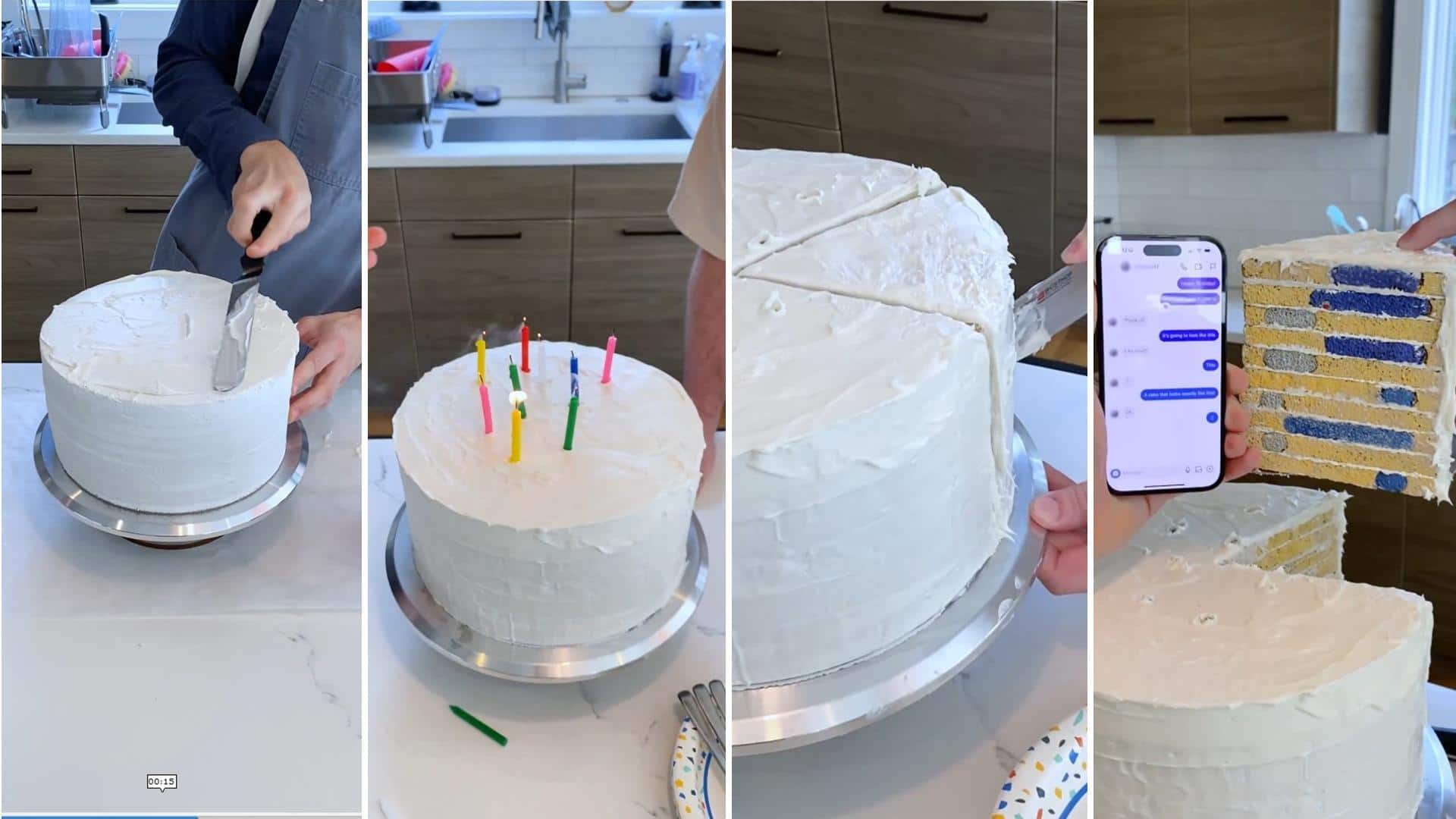 व्यक्ति ने इंस्टाग्राम चैट जैसा बना दिया केक, वीडियो देखकर लोग कर रहे जमकर तारीफ 