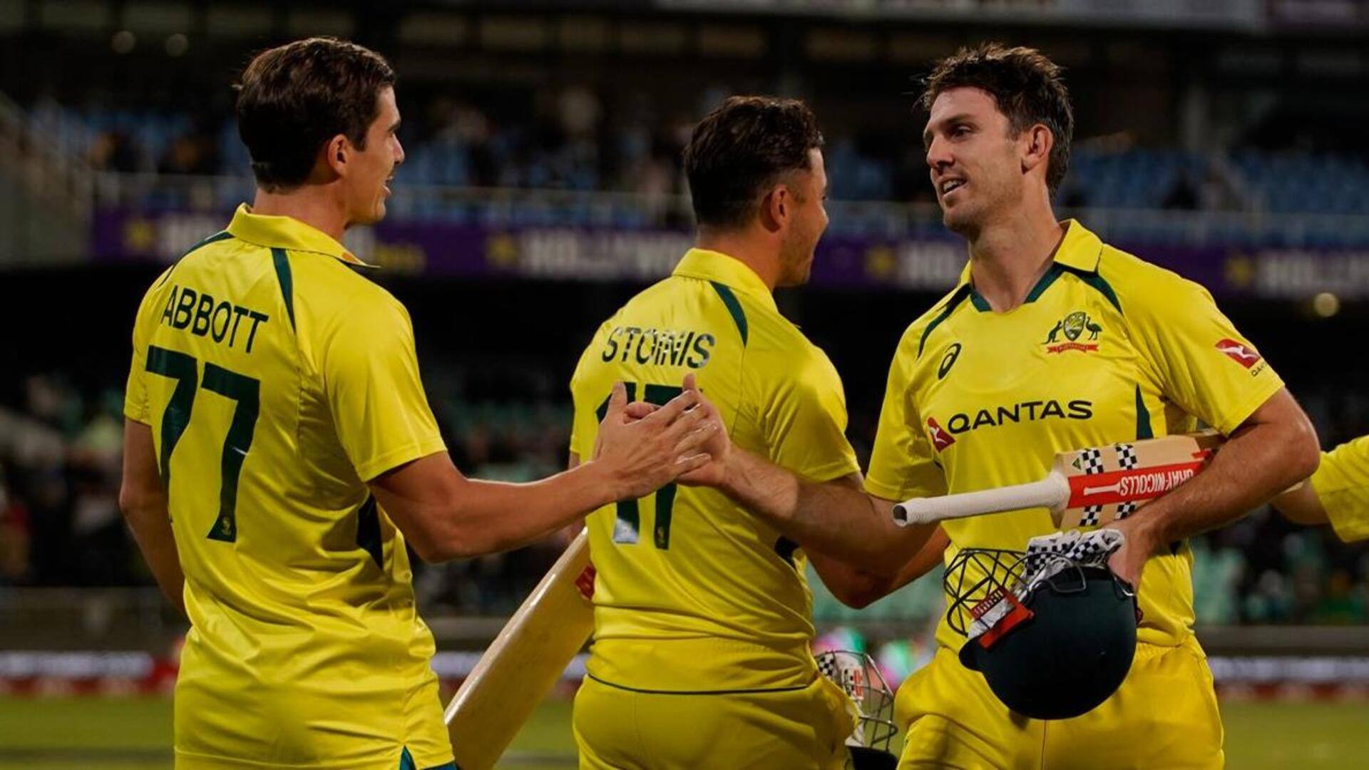 ऑस्ट्रेलिया ने दक्षिण अफ्रीका को तीसरे टी-20 में हराया, सीरीज में 3-0 से किया क्लीन स्वीप