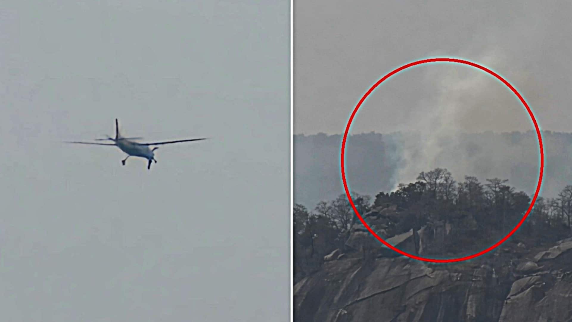 छत्तीसगढ़ के जशपुर में निजी विमान पहाड़ी से टकराया, दुर्घटनाग्रस्त