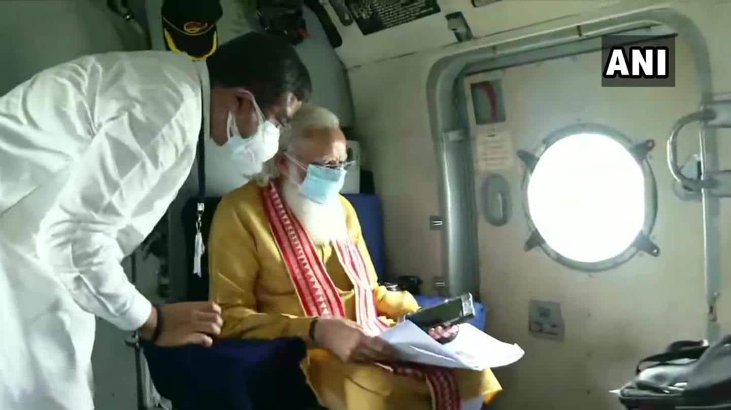 प्रधानमंत्री ने किया ओडिशा में हुए नुकसान का हवाई सर्वे प्रधानमंत्री ने किया ओडिशा में हुए नुकसान का हवाई सर्वे